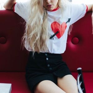 Syd&Mallory Heart Ringer Tee